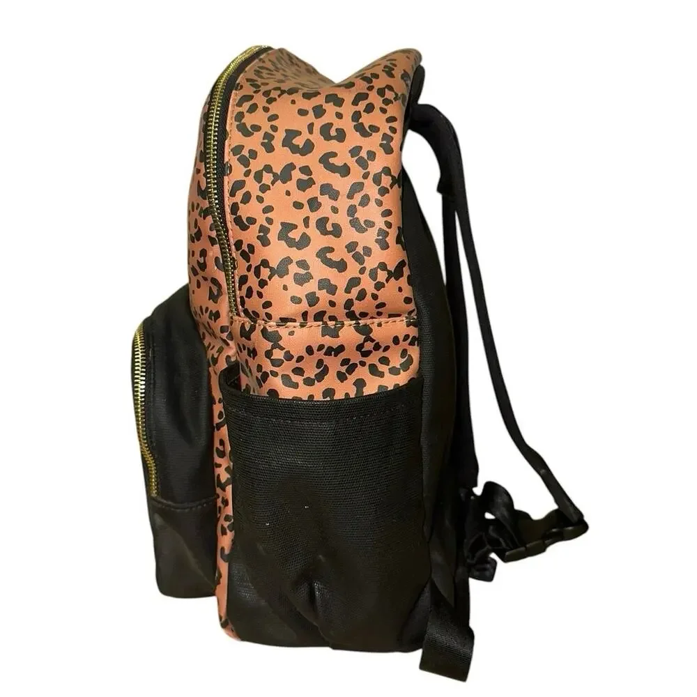 Petunia Pickle Bottom Leopard Diaper Bag Backpack Black Brown Travel